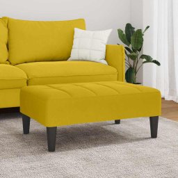 vidaXL Voetenbank 77x55x31 cm fluweel geel