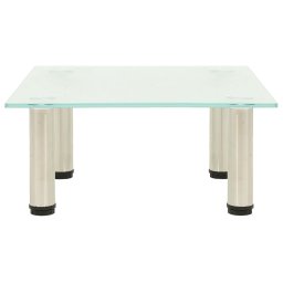 vidaXL Tv-meubel 40x35x17 cm gehard glas mat