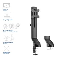 ACT AC8321 verstelbare monitorarm