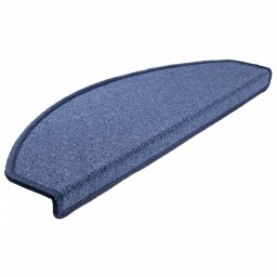 vidaXL Trapmatten 15 st 65x24x4 cm Blauw Halfrond Groot