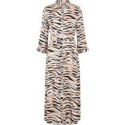 Pieces Maat M PCRYJA 3/4 MIDI TIE DRESS D2D BC Dames Jurk