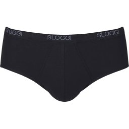 sloggi - Maat M - men Basic Heren Midi slip - Zwart