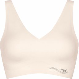 sloggi - Maat L - ZERO Feel Natural Dames Beha Top - Angora