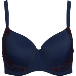 After Eden Maat 75D D Cup & Up Eve Voorgevormde BH - Tweekleurig Donkerblauw