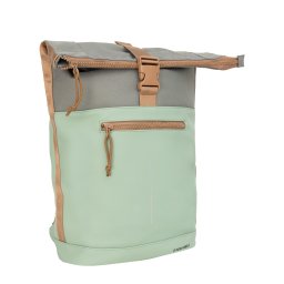 New Rebels Ferron New York Rolltop Rugzak 16L Laptop Werktas / Schooltas Sage Green