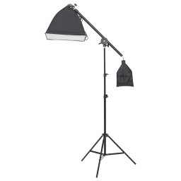 vidaXL Fotostudioset met lichtset, achtergrondscherm en reflector