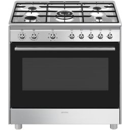 Smeg CX91GMXNLK Gasfornuis Grijs