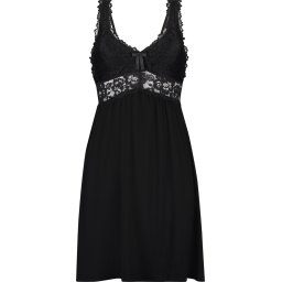 Hunkemöller - Maat S - Korte slipdress Negligé Nora Lace - zwart