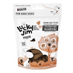 Voordeelpakket 3x70g Lucky Jim DuoBities kip met kalkoen hondensnacks
