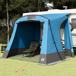 vidaXL Achterkleptent -persoons 285 x 255 x 245 cm Blauw taft