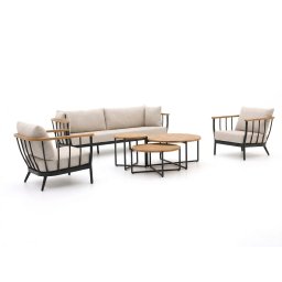 + 15% kassakorting | Apple Bee Condor stoel-bank loungeset 6-delig 5-zits - Laagste prijsgarantie!