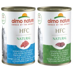 12x140g Mix: Pacific Tonijn + Atlantische Tonijn Almo Nature Classic Kattenvoer