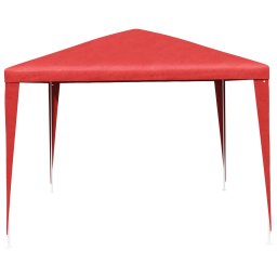 vidaXL Partytent 400 x 300 x 255 cm Rood PE en staal