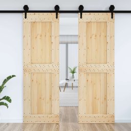 vidaXL Deur NARVIK Naturel 70 x 210 cm Massief Grenenhout