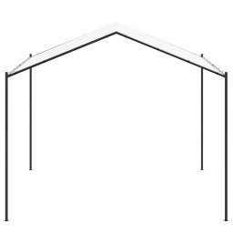 vidaXL Paviljoen 4 x 4 x 2,6 m Wit Staal en Polyester 180 gsm