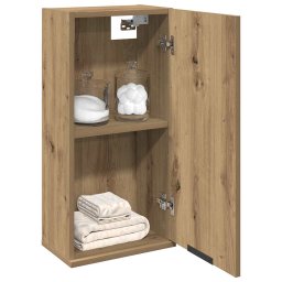 vidaXL Badkamerkast wandgemonteerd 32x20x67 cm artisanaal eikenkleur