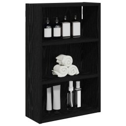 vidaXL Badkamer wandkast Zwarte Eik 40 x 16 x 62,5 cm