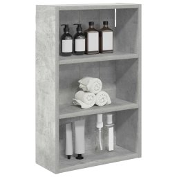 vidaXL Badkamer wandkast Beton Grijs 40 x 16 x 62,5 cm