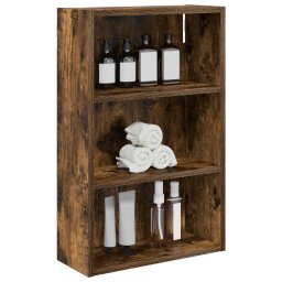 vidaXL Badkamer wandkast Gerookte Eik 40 x 16 x 62,5 cm