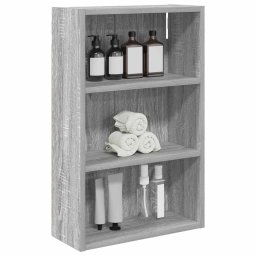 vidaXL Badkamer wandkast Grijze Sonoma 40 x 16 x 62,5 cm