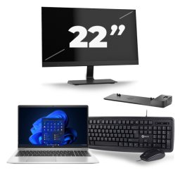 HP Probook 450 G8 - Intel Core i5-11e Generatie - 15 inch - 8GB RAM - 256GB SSD - Windows 11 + 1x 22 inch Monitor