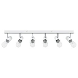 vidaXL Plafondspot met schijnwerpers Wit 73 x 6,5 x 11,5 cm Metaal