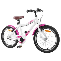 vidaXL Kinderfiets 18 Inch voor 5-7 jaar Roze