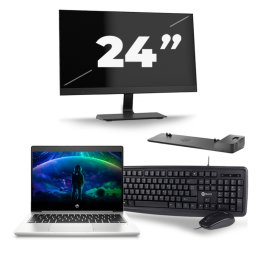 HP ProBook 430 G6 - Intel Core i5-8e Generatie - 13 inch - 8GB RAM - 256GB SSD - Windows 11 + 1x 24 inch Monitor