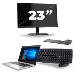 HP ProBook 430 G7 - Intel Core i5-10e Generatie - 13 inch - 8GB RAM - 256GB SSD - Windows 11 + 1x 23 inch Monitor