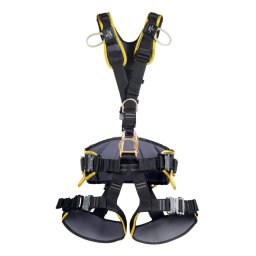 SINGING ROCK Expert 3D Speed Steel black/yellow - Veiligheidsharnas XL