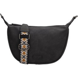 Beagles Malaga Crossbody Schoudertas - Trendy Schouderband - Dames Tas - Zwart.