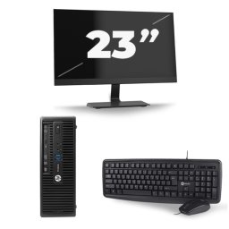 HP ProDesk 400 G2.5 SFF - Intel Core i3-4e Generatie - 8GB RAM - 256GB SSD - Windows 10 + 1x 23 inch Monitor