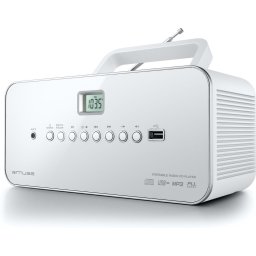 Muse M-28RDW - Draagbare radio/CD-/MP3-speler met USB, wit