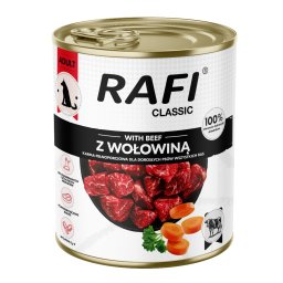 12x800g Rafi Dog Classic Rund natvoer voor honden
