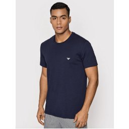 Emporio Armani Maat S Pattern Mix Mannen Shortama - Marin Vertical Stripe