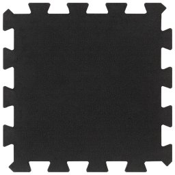 vidaXL Rubbertegels 9 st 16 mm 30x30 cm zwart