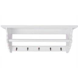 vidaXL Kapstok barokstijl MDF wit