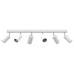 vidaXL Plafondspot met schijnwerpers Wit 73 x 6 x 16 cm Metaal