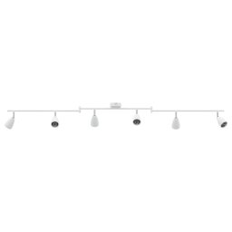 vidaXL Plafondspot met schijnwerpers Wit 176,5 x 12,5 x 13,5 cm Metaal