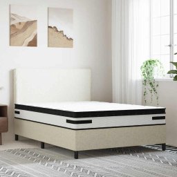 vidaXL Pocketveringmatras middelhard-plus 140x190 cm