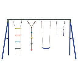 vidaXL Schommelset met schommel, trapeze, ladder en klimtouw