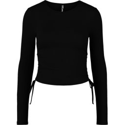 Pieces - Maat M - PCHAZEL LS CROP TOP BC Dames T-shirt