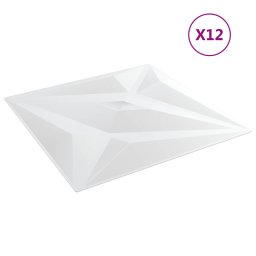vidaXL Wandpanelen 12 st 50 x 50 cm Witte Ster XPS Schuim