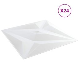 vidaXL Wandpanelen 24 st 50 x 50 cm Witte Ster XPS Schuim
