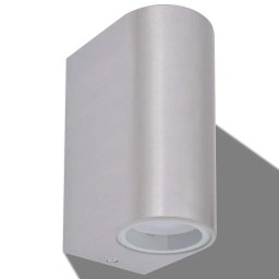vidaXL LED-wandlamp tuin op-/neerwaarts rond 2 st