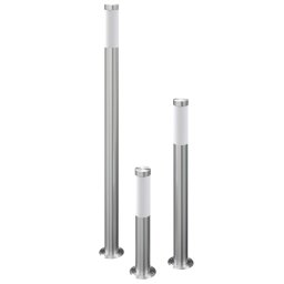 vidaXL 3-delige Tuinlampenset waterdicht roestvrij staal