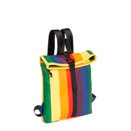 New Rebels ® Mart Rolltop - Mini Rugzak - Waterafstotend - Regenboog