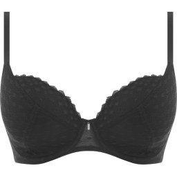 Freya - Maat 75F - FREYA SIGNATURE UW Padded Plunge Bra Vrouwen Beha - BLACK