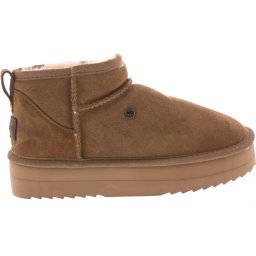 Warmbat - Maat 39 - Durack Women Suede Boot Dames Laarzen - Cognac