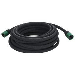 vidaXL Druppelslang 0,6'' 10 m rubber zwart